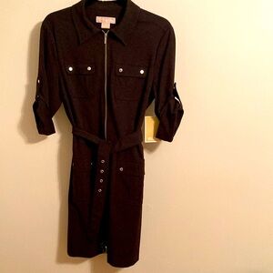 Elegant Black Shirt Dress